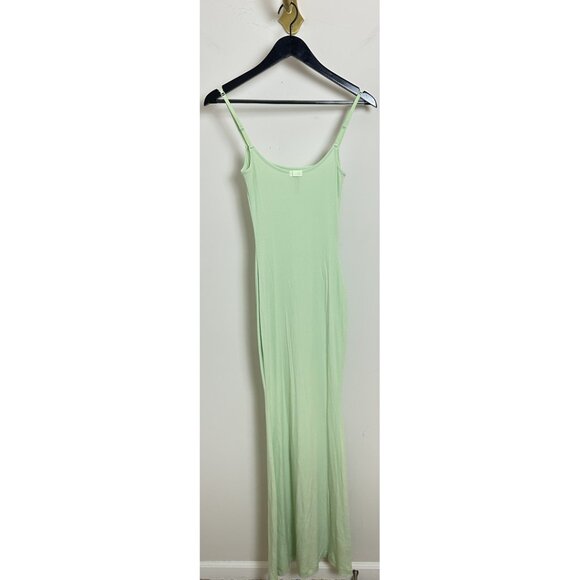 SKIMS Ribbed Long Slipdress in Honeydew Size Medium - Picture 6 of 10